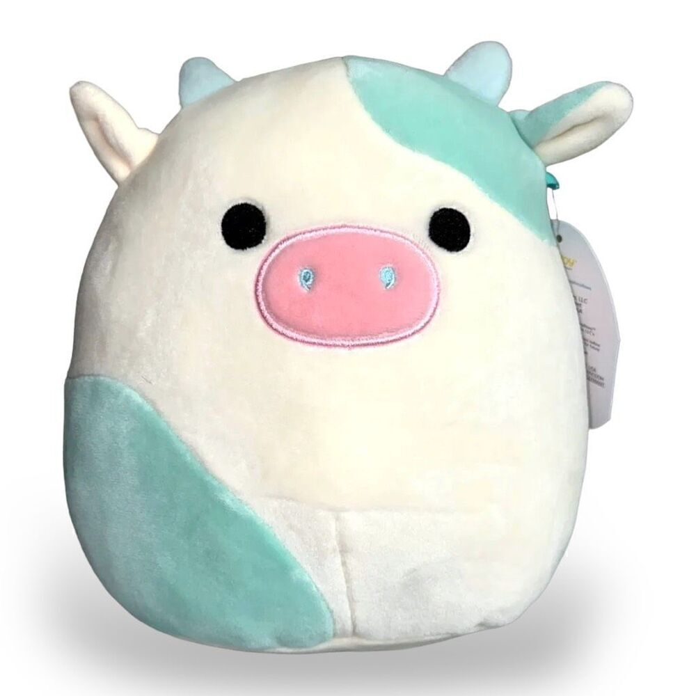 Squishmallow Belana the Cow 7” KellyToy Plush BNWT 2022 Release New with Tags